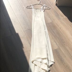 SCF white creme lace maxi